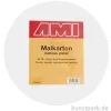 Runder Malkarton mit Maltuch bespannt