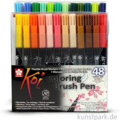 Sakura Koi Coloring Brush Pen Set - 48 verschiedene Farben