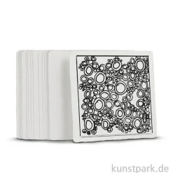 Sakura ZENTANGLE Papier, 20 weiße Kacheln, 89 mm
