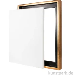 Schattenfugenrahmen mit Keilrahmen - Gold