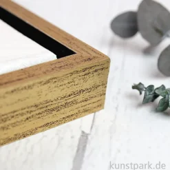 Schattenfugenrahmen mit Keilrahmen - Gold