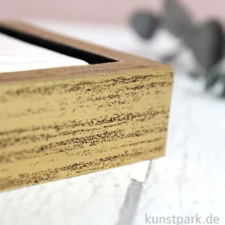Schattenfugenrahmen mit Keilrahmen - Gold