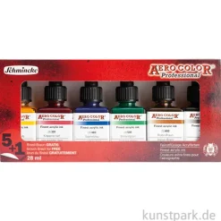 Schmincke AERO COLOR Airbrushfarben - 5+1 Set, 6 x 28 ml