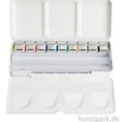 Schmincke AKADEMIE Aquarellkasten Starter Set, 9 x 1/2 Näpfchen