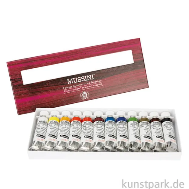 Schmincke MUSSINI Ölfarben Kartonset, 12 x 15 ml