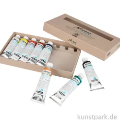 Schmincke NORMA Blue - wasservermalbare Ölfarben, Kartonset, 8 x 35 ml