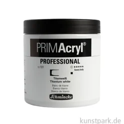Schmincke PRIMAcryl Acrylfarbe Titanweiß, 474 ml
