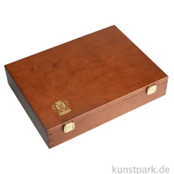 Schmincke PRIMAcryl Holzkasten, 10 x 35 ml + 150 ml Weiß + Zubehör