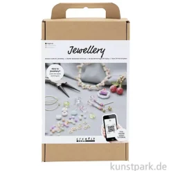Schmuck Starter Bastelset mit viel Zubehör - Leuchtende Farben