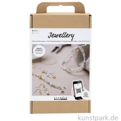 Schmuck Starter Bastelset mit viel Zubehör - Klassische Perlen