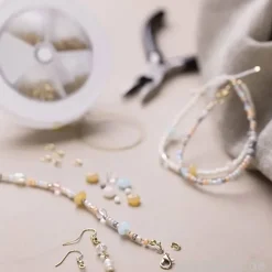 Schmuck Starter Bastelset mit viel Zubehör - Klassische Perlen