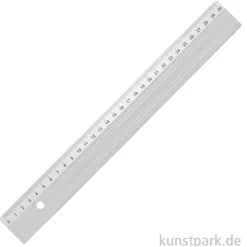 Schneidelineal aus Aluminium mit Loch
