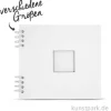 Scrapbook-Album weiß, spiralgebunden, 20 Blatt, 250 g