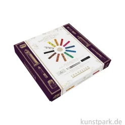 Sennelier Geschenkbox mit 12 Softpastellen, Papier + Pinseln
