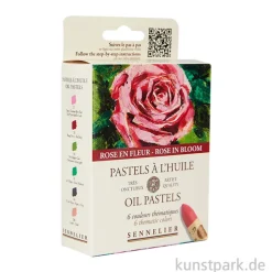 Sennelier Ölpastellstifte - 6er Set, blühende Rose