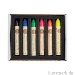 Sennelier Ölpastellstifte - 6er Set, Fluofarben