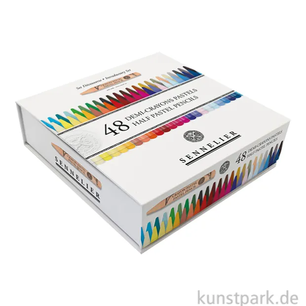 Sennelier Pastellstifte Set - 48 halbe Pastellstifte in Kartonbox