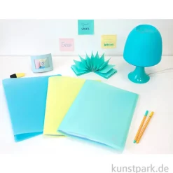 Sichtmappen für DIN A4 mit 40 Hüllen, Pastellfarben