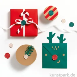 Siegel Sticker - CHRISTMAS, 9 Stück