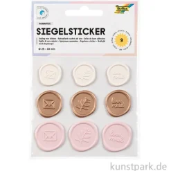 Siegel Sticker - ROMANTIC, 9 Stück
