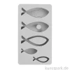 Silikon Gießform - Fische, 14,5 x 26 x 2,5 cm
