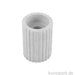 Silikon Gießform - Kerzenhalter geriffelt, ø 52 mm, Höhe 8 cm