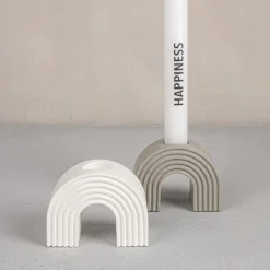 Silikon Gießform - Kerzenhalter Regenbogen, 7,8 x 4 x 6 cm