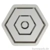 Silikon Gießform - Kerzenständer Hexagon, 16 x 14 x 2,5 cm