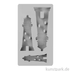 Silikon Gießform - Leuchttürme, 14,5 x 26 x 2 cm