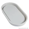 Silikon Gießform - Untersetzer Oval, 17,8 x 9,5 x 1,6 cm