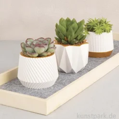 Silikon Gießformen Set - Töpfchen, 3-teilig, 7 x 5,5 cm