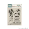 Stamperia Acrylic Stamps - Alterego Crown and Cat, 14 x 18 cm