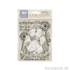 Stamperia Acrylic Stamps - Create Happiness Dewdrops Blossoms