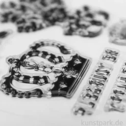Stamperia Acrylic Stamps - Alterego Crown and Cat, 14 x 18 cm