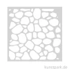Stamperia Schablone - Hidden Grove Stone Pattern, 12 x 12 cm