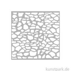 Stamperia Schablone - Silent Sea Stones Pattern, 12 x 12 cm