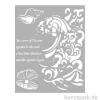 Stamperia Schablone - Silent Sea Wave and Shell, 20 x 25 cm