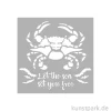 Stamperia Schablone - Silent Sea Crab, 12 x 12 cm