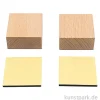 Stempelblock, Holz, Quadratisch, 4 x 4 x 2 cm, 2 Stück