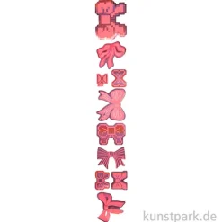 Sticker - La Vie en Rose, Schleifen, 100 Aufkleber