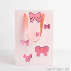 Sticker - La Vie en Rose, Schleifen, 100 Aufkleber