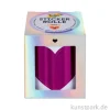 Stickerrolle Hearts mit 48 Herz Aufklebern, Hot Foil irisierend, 3m