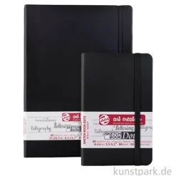 Talens Art Creation Skizzenbuch Dots Journal Schwarz, 80 Blatt, 80g