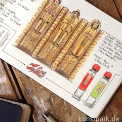 Talens Art Creation Skizzenbuch Dots Journal Schwarz, 80 Blatt, 80g