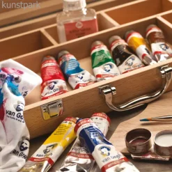 Talens VAN GOGH Acrylfarben Holzkoffer mit viel Zubehör