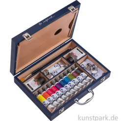 Talens VAN GOGH Ölfarben Starter Set XL mit 12 x 40 ml + Zubehör