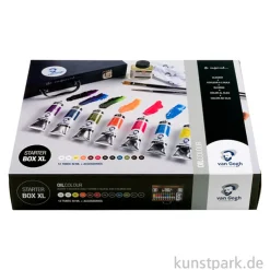 Talens VAN GOGH Ölfarben Starter Set XL mit 12 x 40 ml + Zubehör