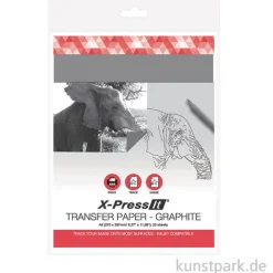 transotype X-Press It Transferpapier Graphit, bedruckbar, 20 Blatt, A4