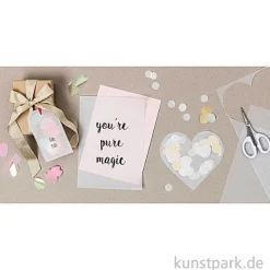 Transparentpapier, Punkte Gold