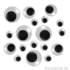 Wackelaugen Set - BIG BOX MIX, selbstklebend, 200 Stück